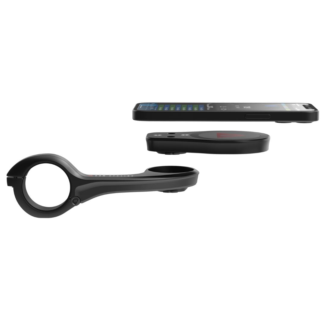 MagSafe Phone Mount 3-piece KOM Cycling Garmin bike mount kit in black on Tampa Home & Garden Store