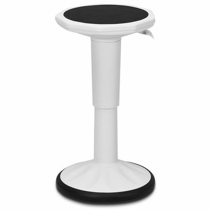 Taburete ajustable de aprendizaje activo para oficina en casa con asiento acolchado - Negro