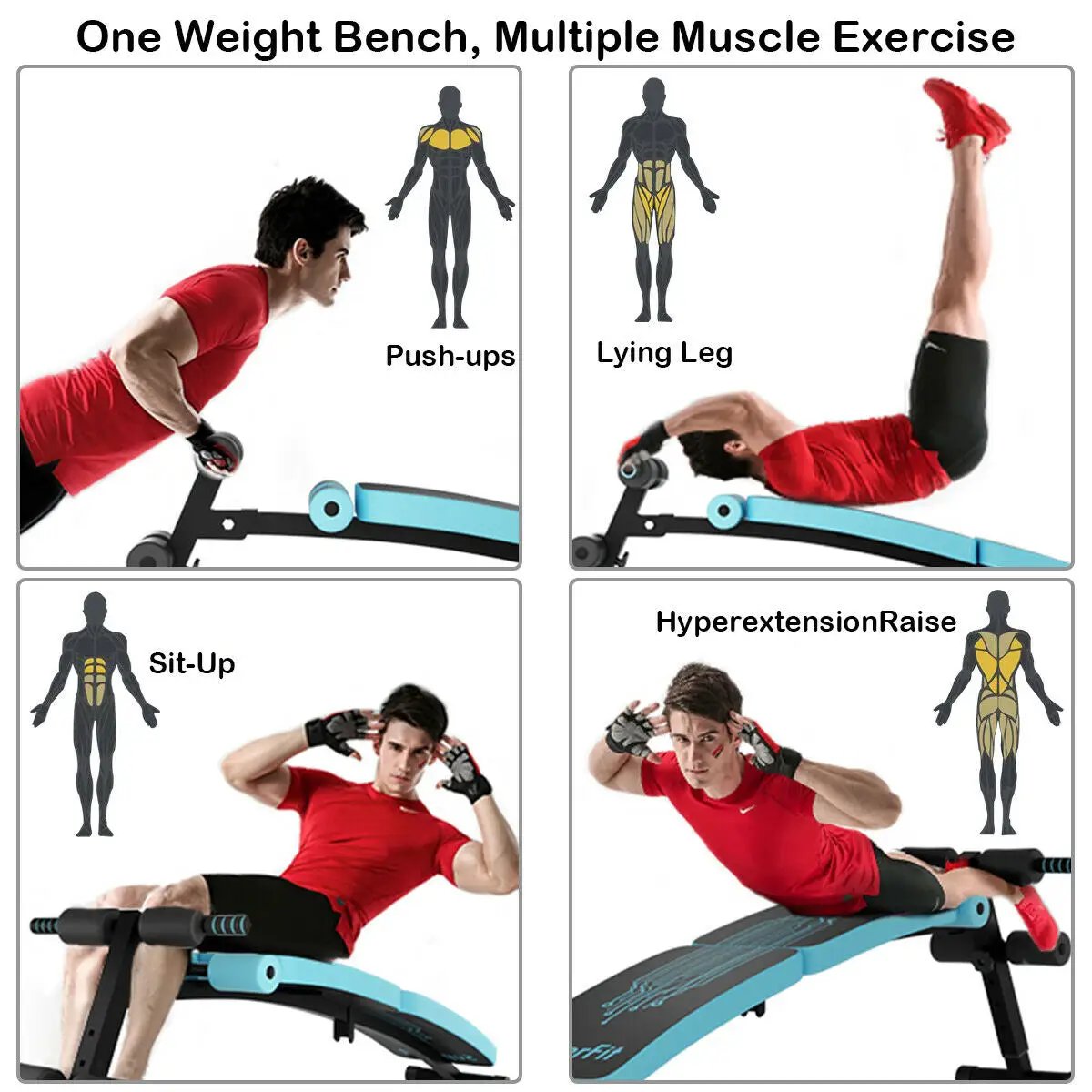 Abdominal Twister Trainer with Adjustable Height Bench DirectDeals 4 moves on turquoise bench on Tampa Home & Garden Store
