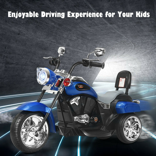 6V 3 Wheel Kids Motorcycle-Blue - Tampa Home & Garden Store