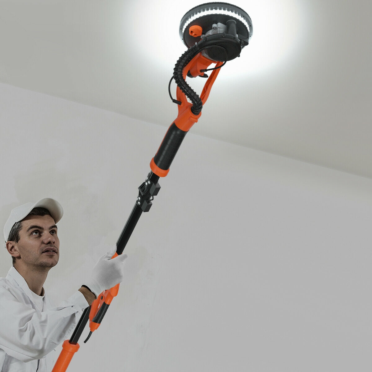 Lijadora de paneles de yeso eléctrica plegable de 750 W con velocidad variable
