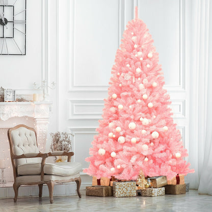 Árbol de Navidad artificial de abeto completo con bisagras de 7.5 pies