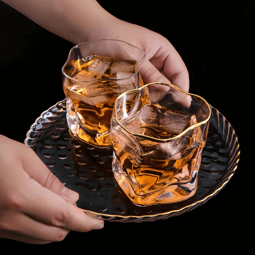 Gold Hoshi Japanese Crystal And The Whisky Glass