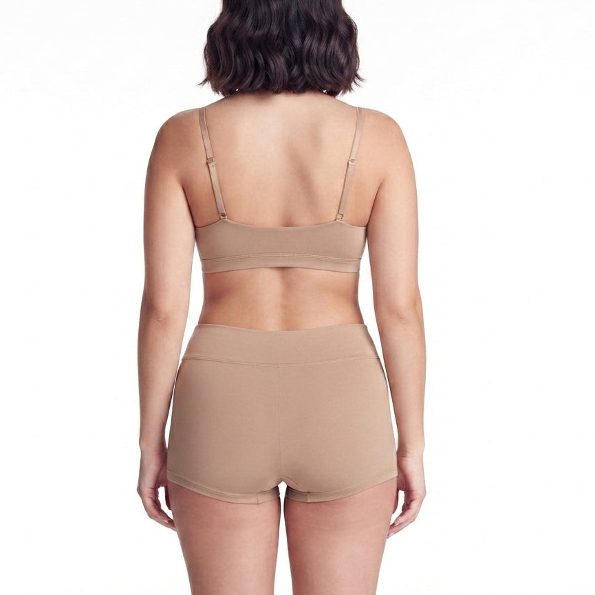 Boyshorts Net Positive organic cotton nude beige color back view on Tampa Home & Garden Store
