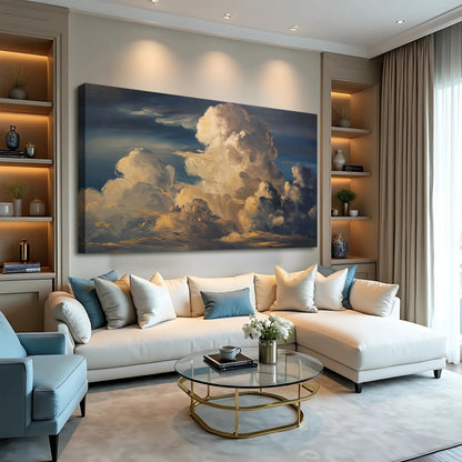 Cloud Wall Art canvas by Tailored Canvases featuring a blue sky cloudscape on Tampa Home & Garden Store