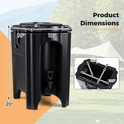4.4 Gallons Insulated Beverage Dispenser Set of 2