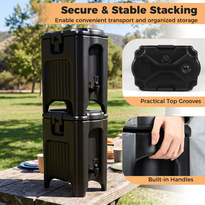 4.4 Gallons Insulated Beverage Dispenser Set of 2
