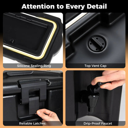 4.4 Gallons Insulated Beverage Dispenser Faucet