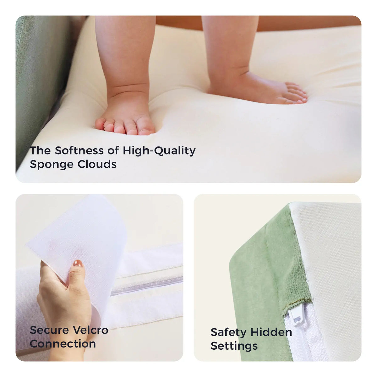 Tiny Land INC PlayNest Climbing Blocks Morandi pastel play mats on Tampa Home & Garden Store