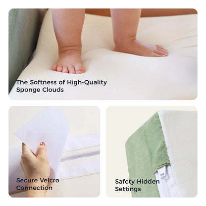 Tiny Land INC PlayNest Climbing Blocks Morandi pastel play mats on Tampa Home & Garden Store