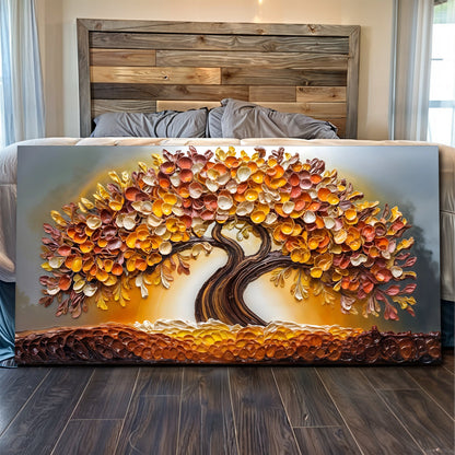 Golden Autumn Wall Art canvas by Tailored Canvases autumn tree with orange leaves on Tampa Home & Garden Store