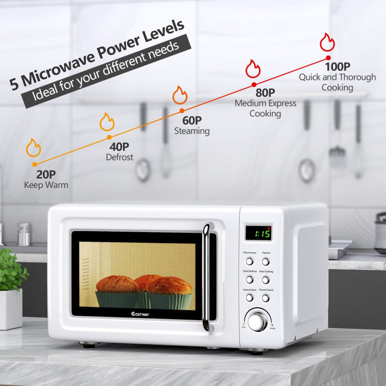 700W Microwave with 5 Power Levels