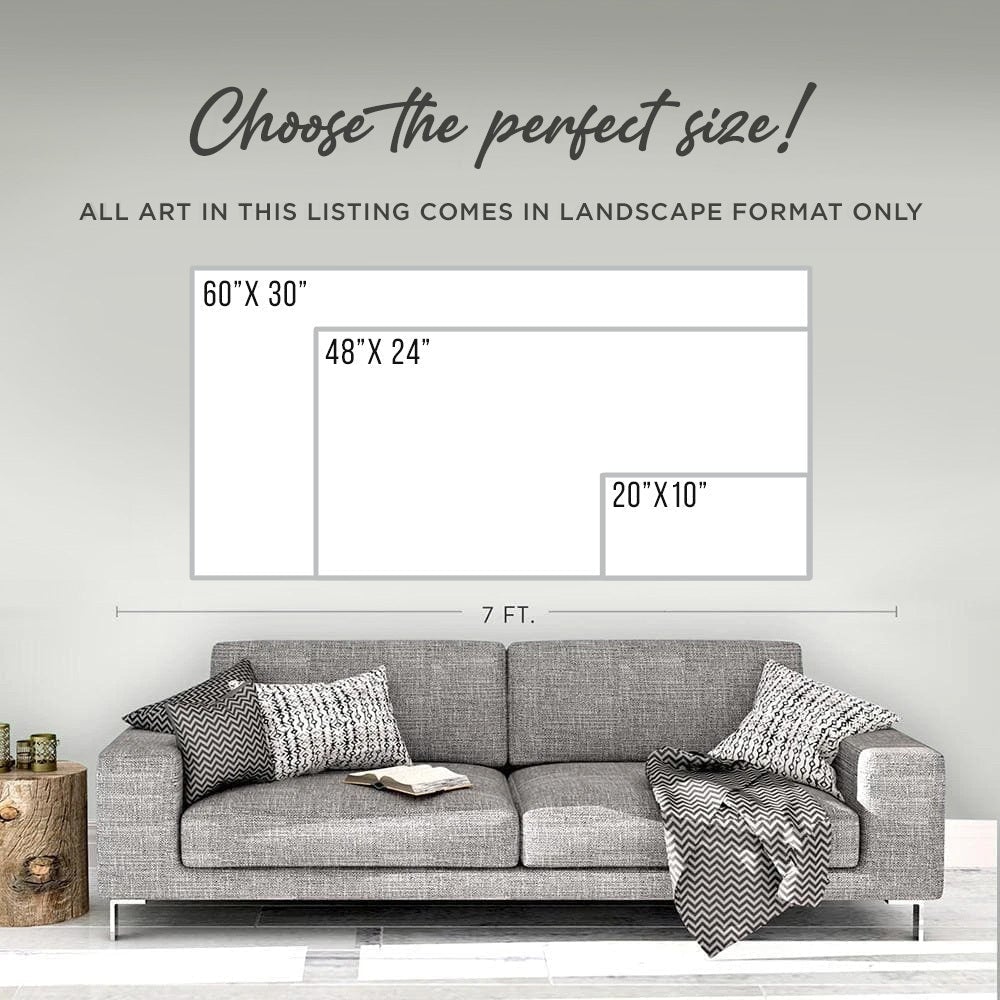 You Can Totally Sit With Us Sign canvas by Tailored Canvases in landscape above a gray sofa on Tampa Home & Garden Store