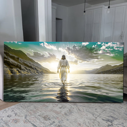Reflections Faith Wall Art XIII canvas by Tailored Canvases, serene sunrise over mountains on Tampa Home & Garden Store