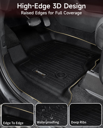 Umbrauto all-weather floor mat for Chevy Silverado/GMC Sierra crew cab, black TPE on Tampa Home & Garden Store
