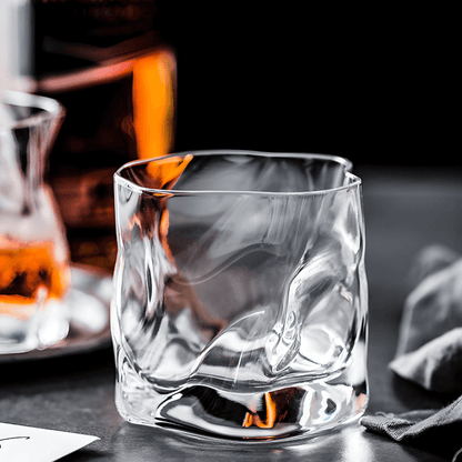 Hoshi Handcrafted Crystal Whisky Glass with Grip