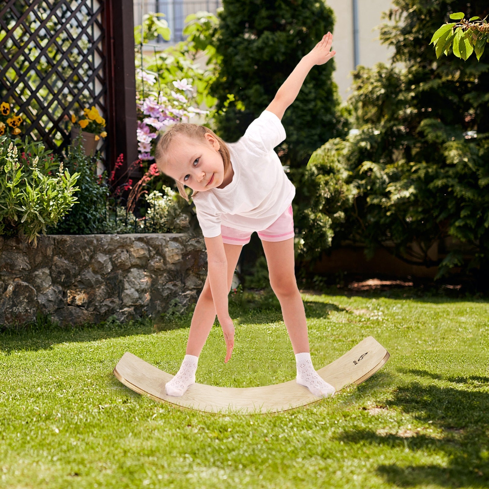12 Inch Wobble Board for Balance Training-Natural - Tampa Home & Garden Store
