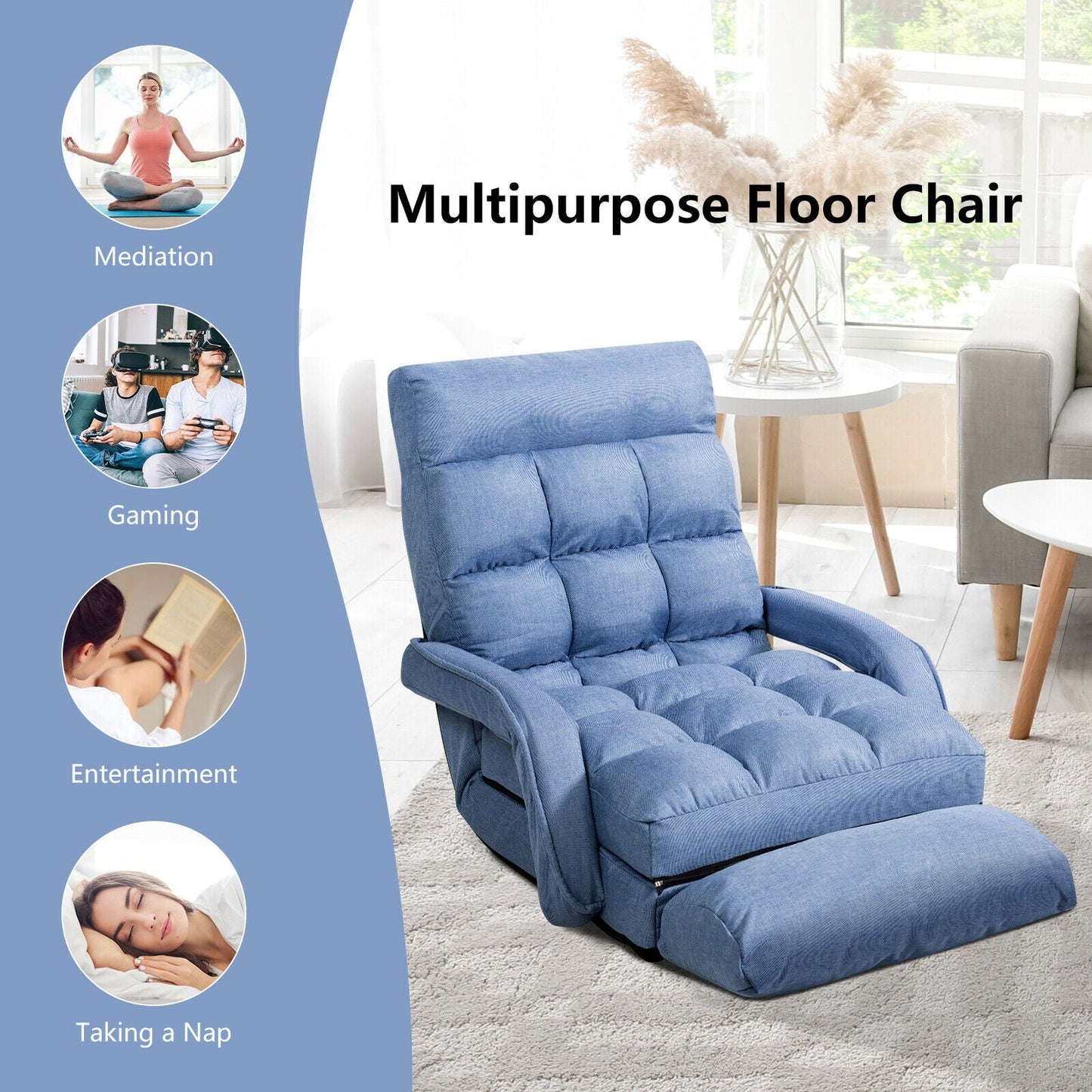 Set of 2 Folding Tanning Chairs with Face Hole