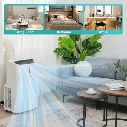 Aire Acondicionado Portátil 4 en 1 de 12000 BTU con Control Inteligente-Blanco