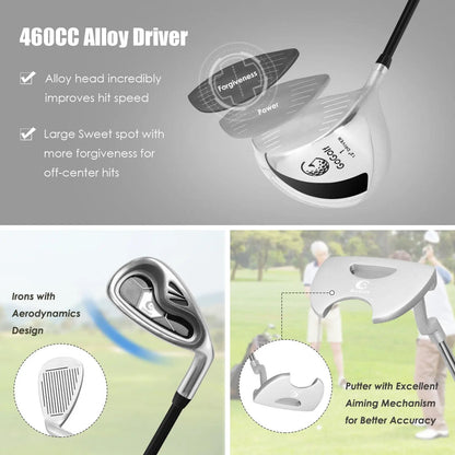 Women's Complete Golf Club Set With Stand Bag