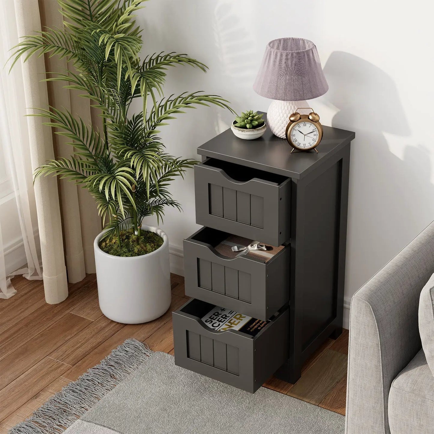 Foldable Utility Cart with Cup Holder and Wheels