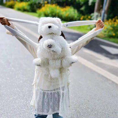 Sac à dos Westie – Sac en peluche pour filles et amantes des chiots