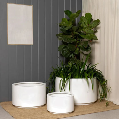 The Shoob Cylindrical Planter | Modern Round Sculpture Pot