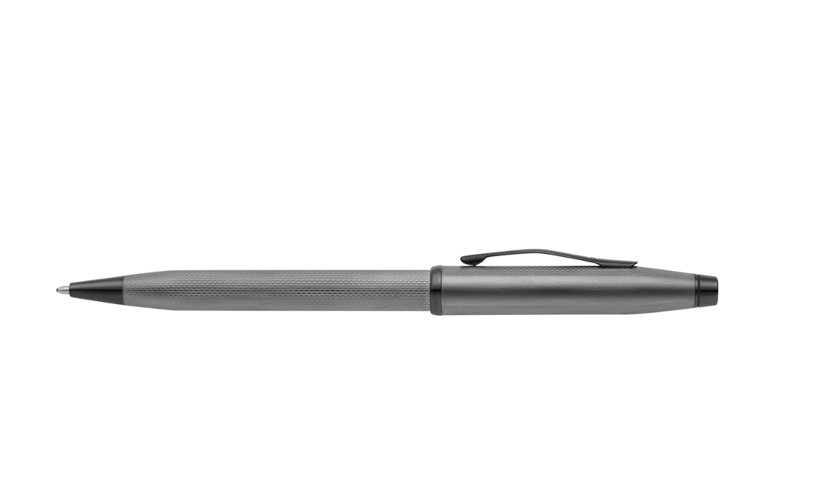 Cross Century II polished slate gray engraved diamond-pattern ballpoint pen with clip on Tampa Home & Garden Store
