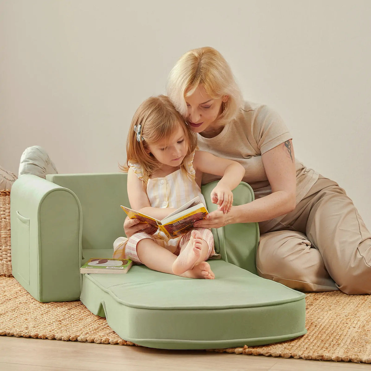 Tiny Land GentleSnug Kid Chair mint green play sofa by Tiny Land INC on Tampa Home & Garden Store