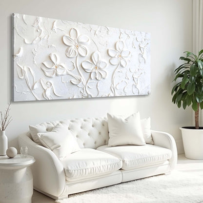 Floral Abstract Wall Art III canvas by Tailored Canvases; floral relief on crafting canvas on Tampa Home & Garden Store