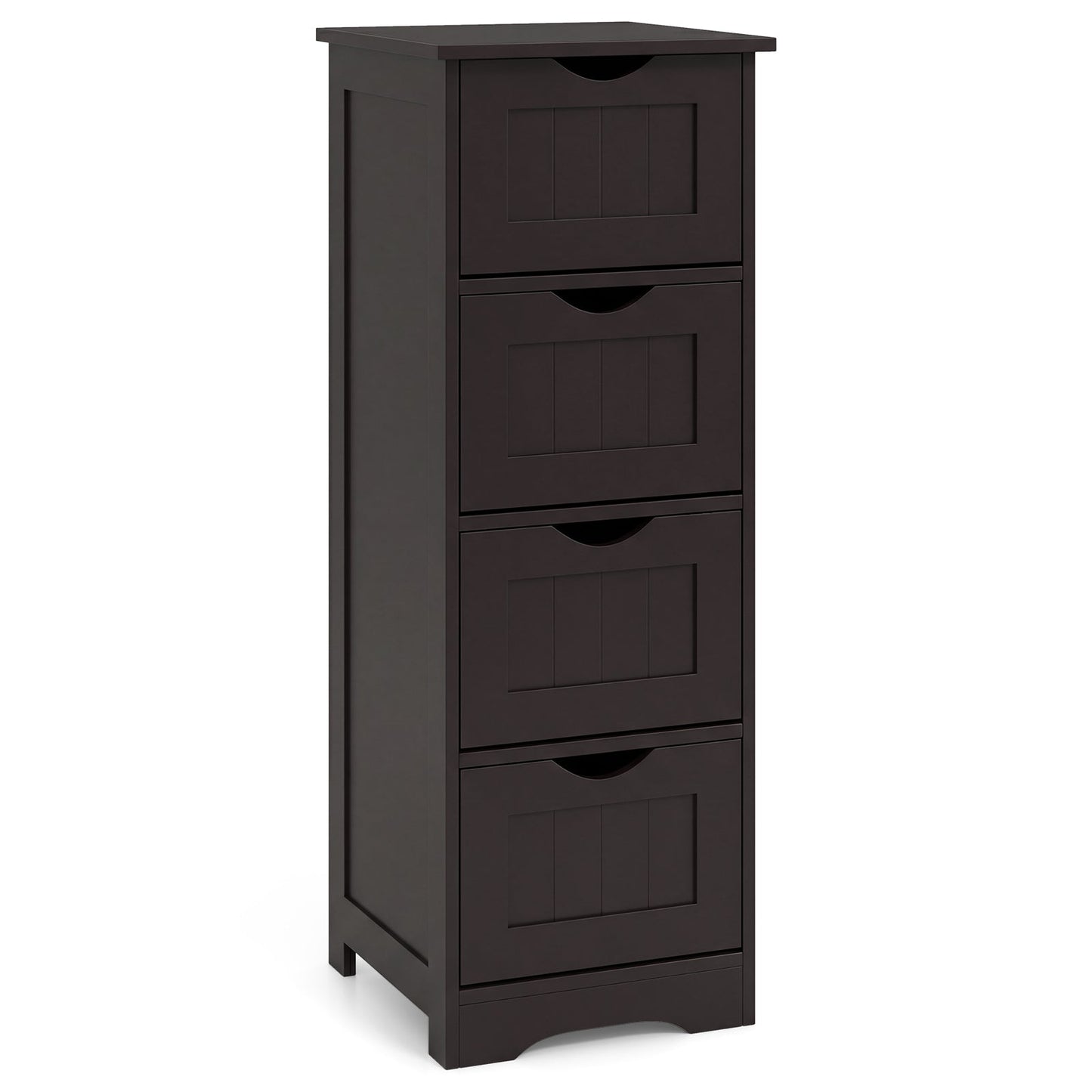 4-Drawer Freestanding Floor Cabinet with Anti-Toppling Device