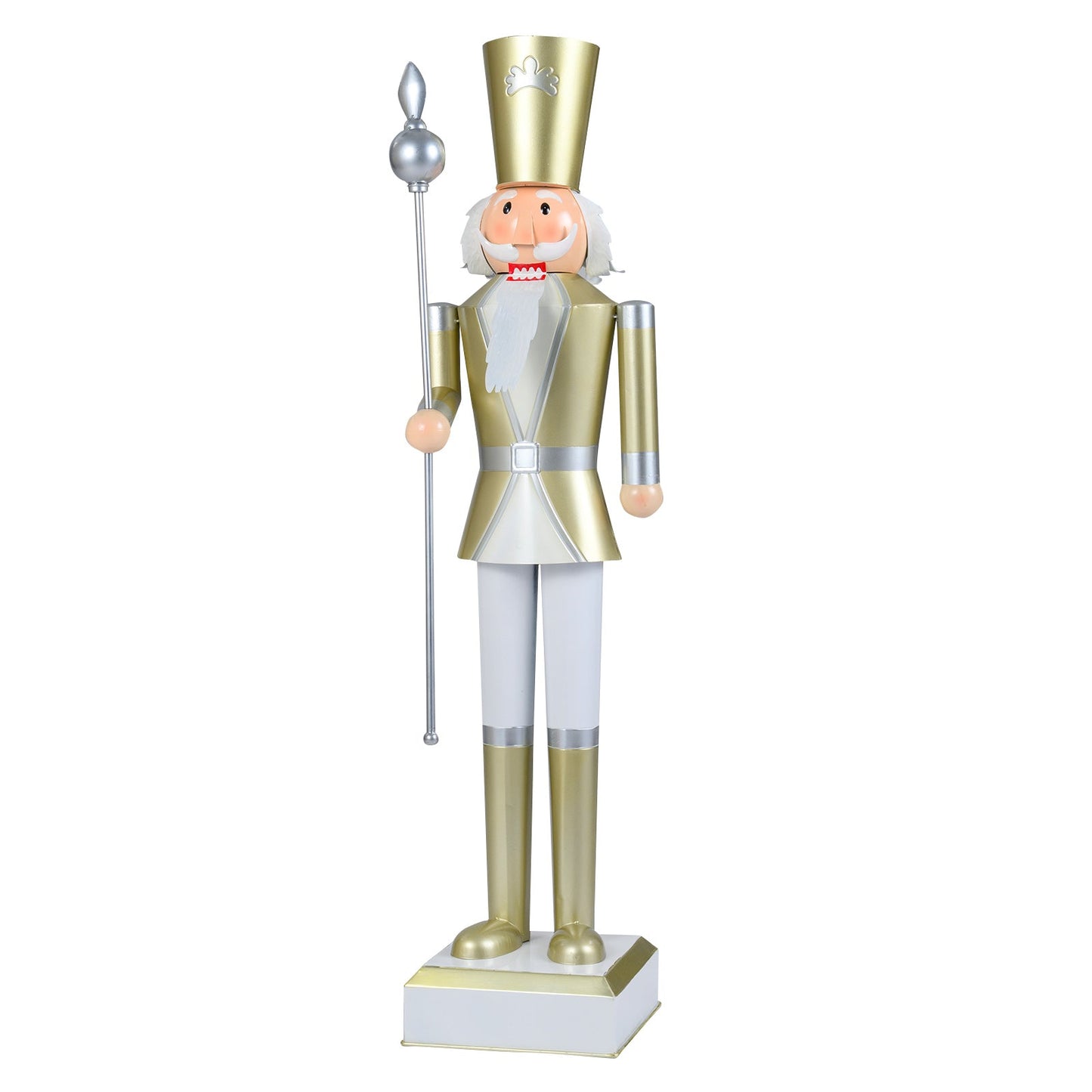 4 FT Christmas Nutcracker with High Hat & Beautiful Scepter