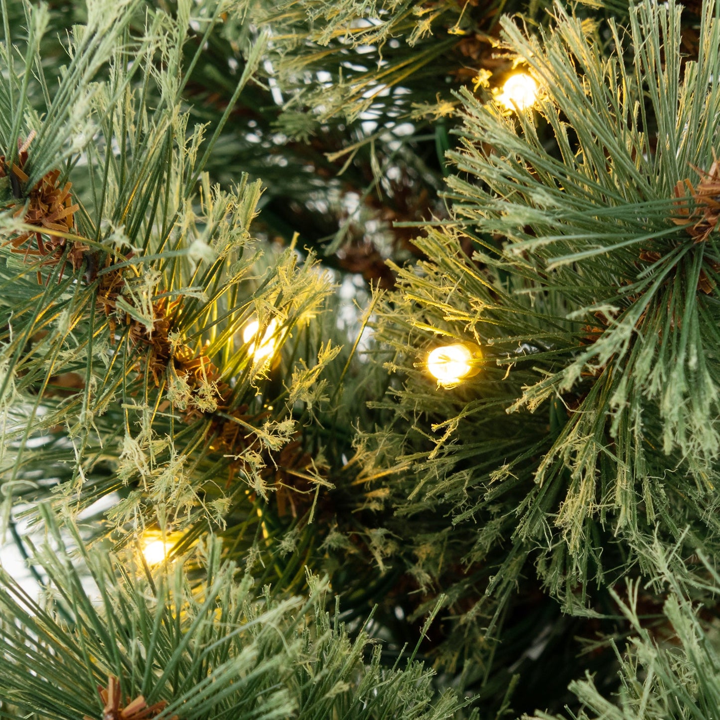 4 Feet Pre-Lit Potted Christmas Tree green pine needles warm lights DirectDeals on Tampa Home & Garden Store