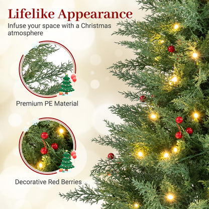 DirectDeals 4 ft pre-lit Christmas trees 2-pack, 70 warm white LEDs, 173 branch tips on Tampa Home & Garden Store