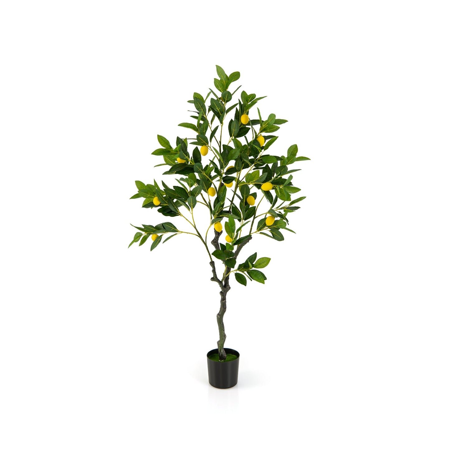 Limonero artificial de 2.6/4/5.2 pies de altura, planta de limón sintética con frutos de limón, 2.6 pies