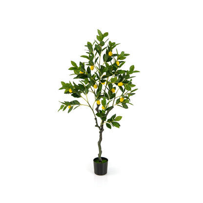 Limonero artificial de 2.6/4/5.2 pies de altura, planta de limón sintética con frutos de limón, 2.6 pies