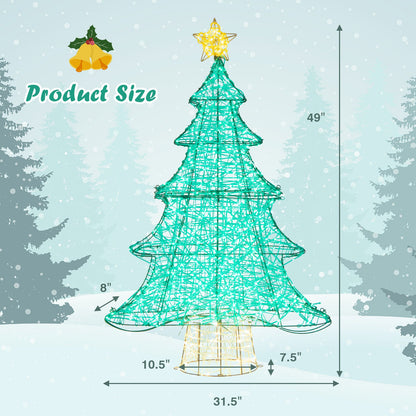 DirectDeals 4 ft lighted artificial Christmas tree with 520 LED lights and star topper on Tampa Home & Garden Store
