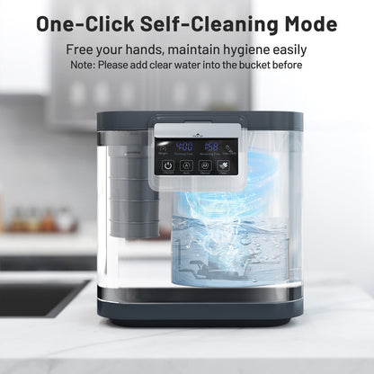 Compostador Eléctrico de 4 L con Tapa y Pantalla LED para Cocina-Negro