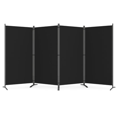 DirectDeals 4 Panel Room Divider Screen black panels folding privacy partition 6 ft tall on Tampa Home & Garden Store