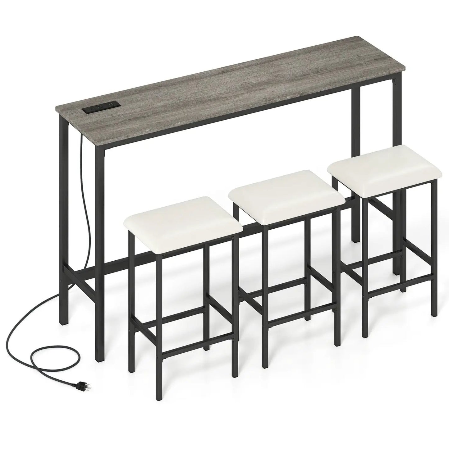 4 Piece Counter Height Bar Table with Stools
