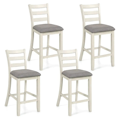 Counter Height Chairs with Rubberwood Legs