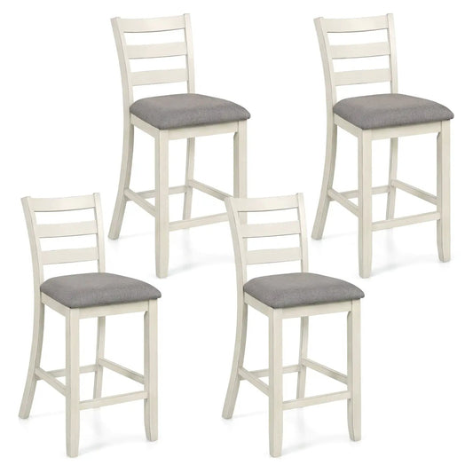 Counter Height Chairs with Rubberwood Legs