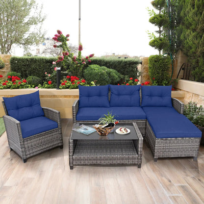 Outdoor Sectional Sofa Set with Coffee Table