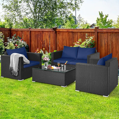 Outdoor Storage Cabinet for Patio Wicker