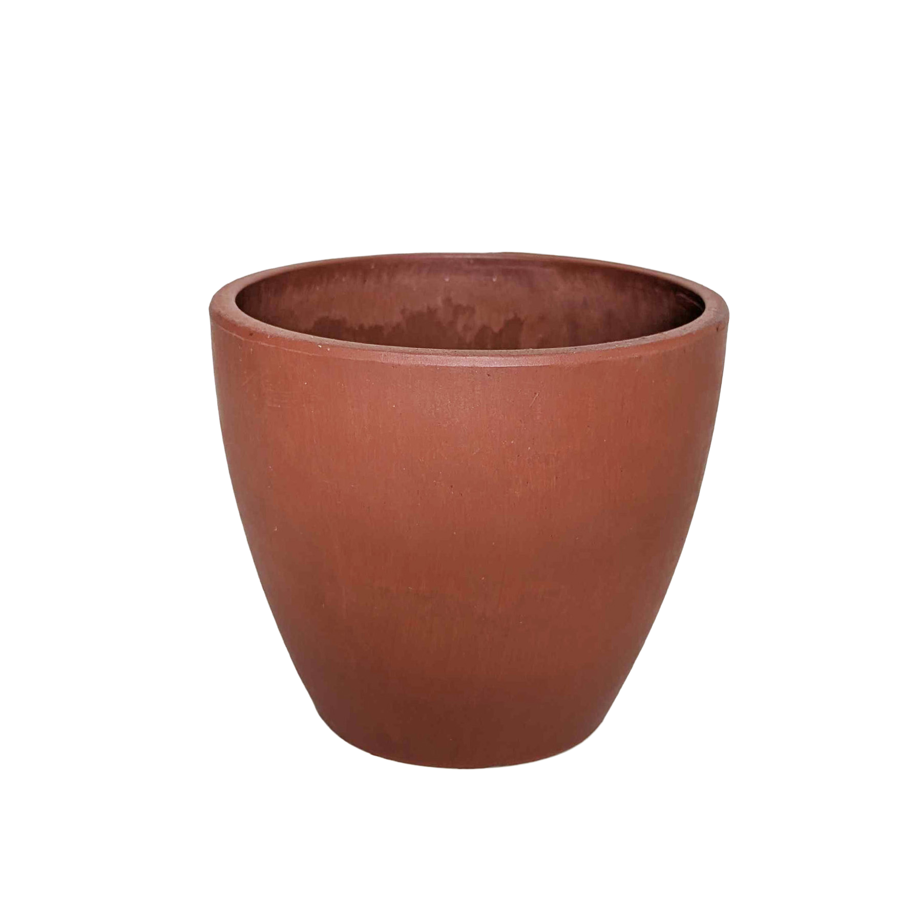 Terracotta plant pot with rounded rim on Tampa Home & Garden Store