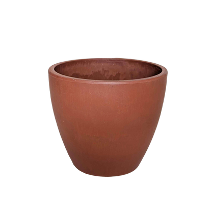 Terracotta plant pot with rounded rim on Tampa Home & Garden Store