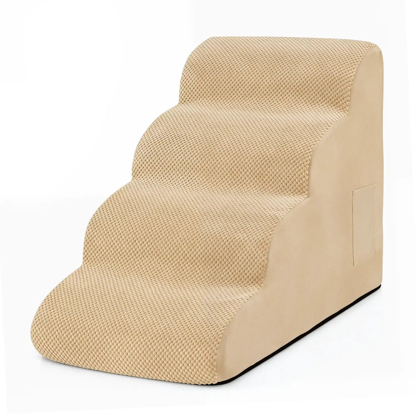 Four Tier Foam Dog Steps with Washable Cover