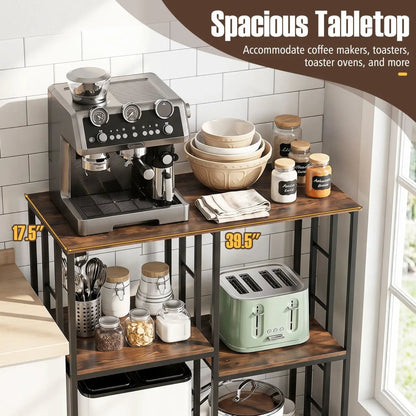 4-Tier Baker's Rack With Heavy-Duty Metal Frame