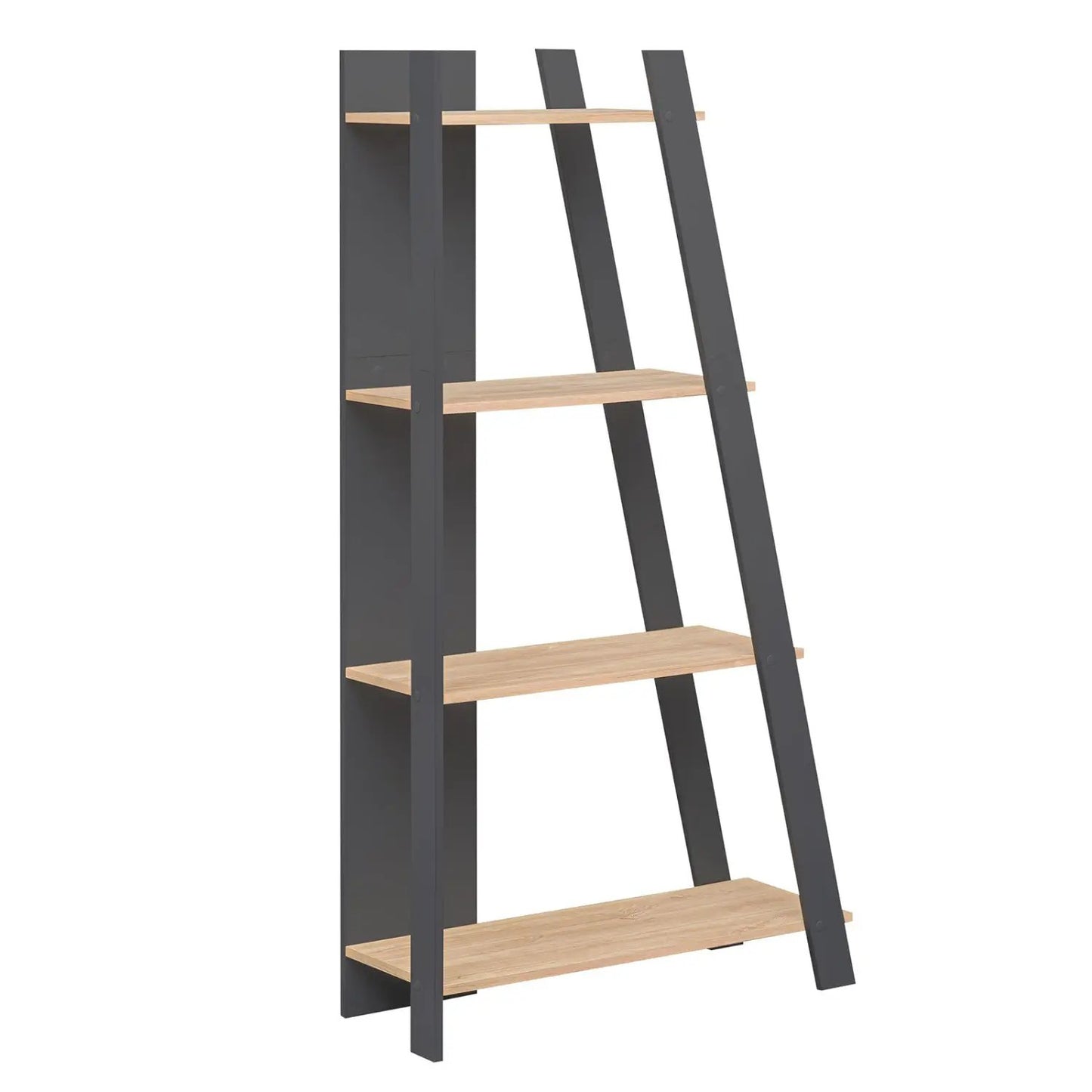 4 Tier Wooden Bookshelf Display for Small Space