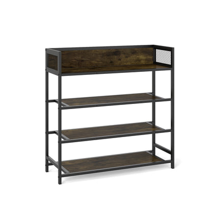 4 Tier Shoe Rack Industrial With Metal Frame
